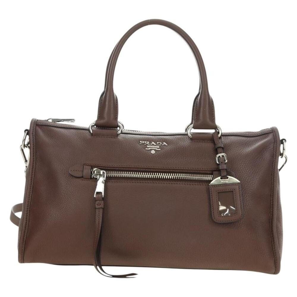 Prada Saffiano Galleria Handbag Brown